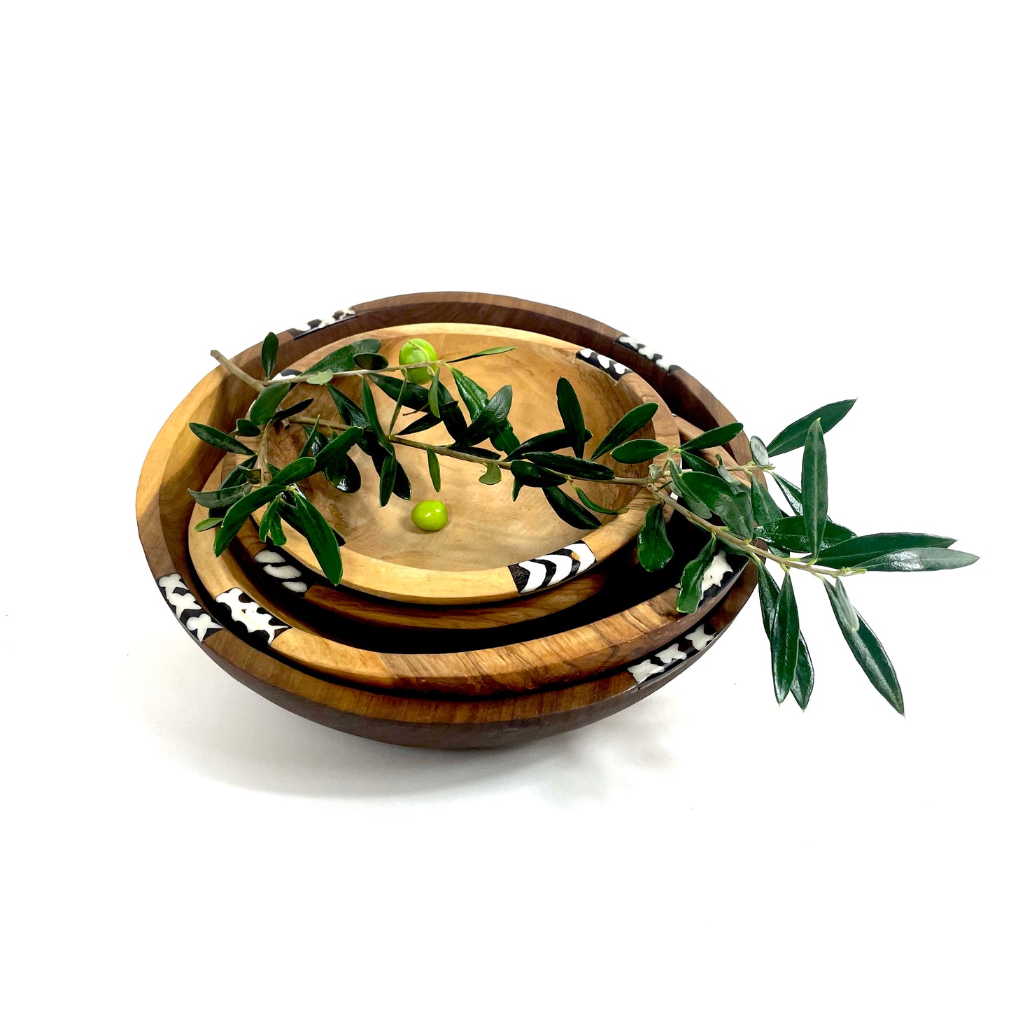 Medium Skål, Olivträ