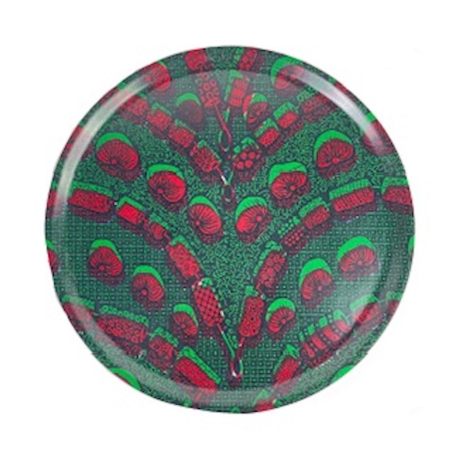 Bricka stor rund, afrikanskt tyg