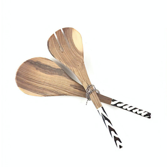 Salladsbestick Olivträ, Kenya