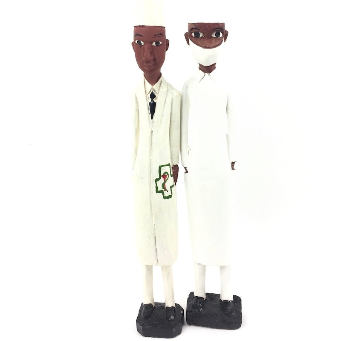 Träskulptur (Läkare )Ivory-coast