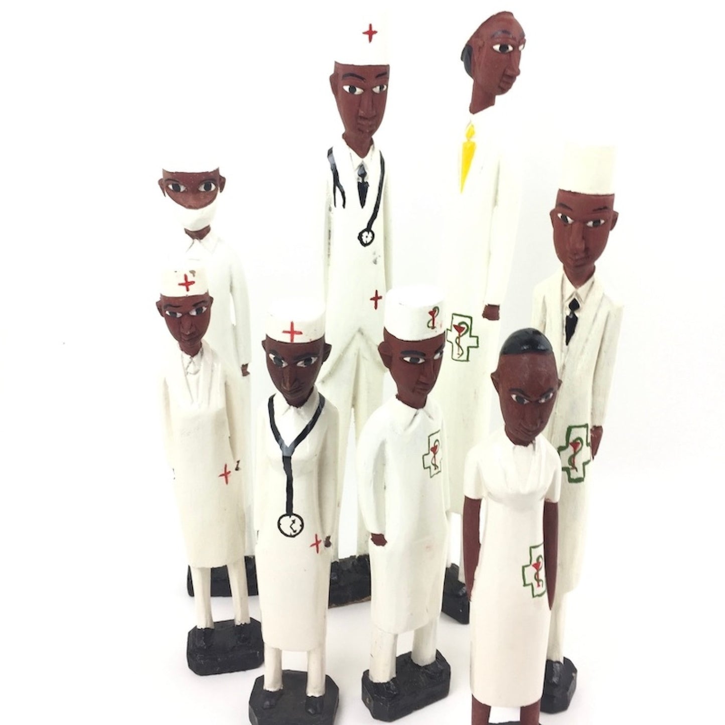 Träskulptur (Läkare )Ivory-coast