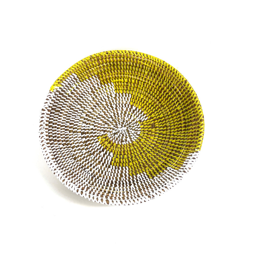 Liten Fruktkorg, Gul/vit